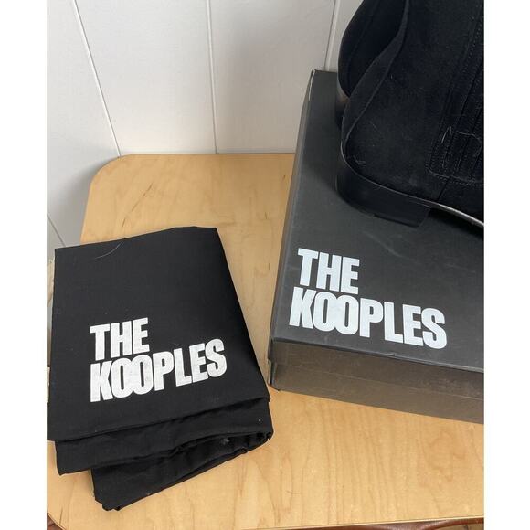 The Kooples Black Suede Leather Boots NIB Women's FR 41/US 10 Women's - Picture 5 of 6